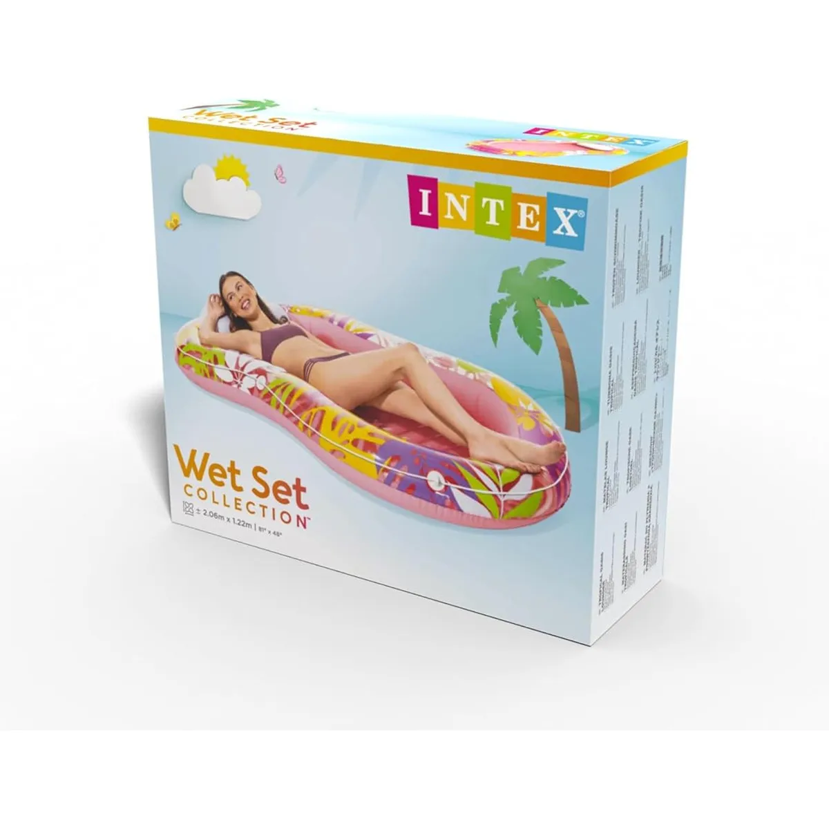 INTEX 57803EU Luftmatratze Tropical Oasis Lounger 206x122x23cm
