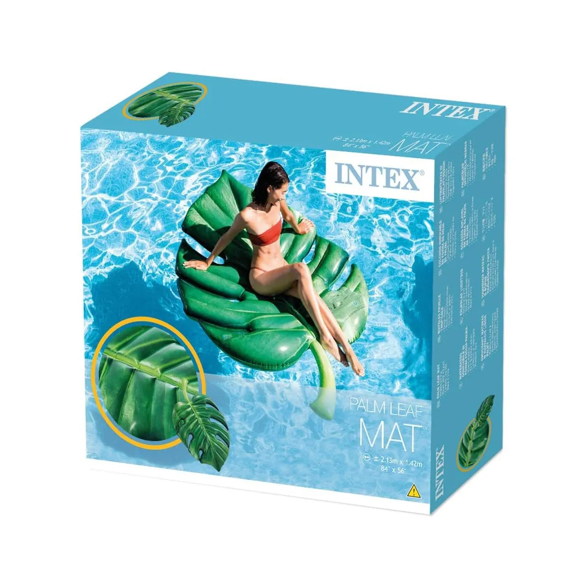 Intex 58782EU - Luftmatratze - Palm Leaf 213x142cm
