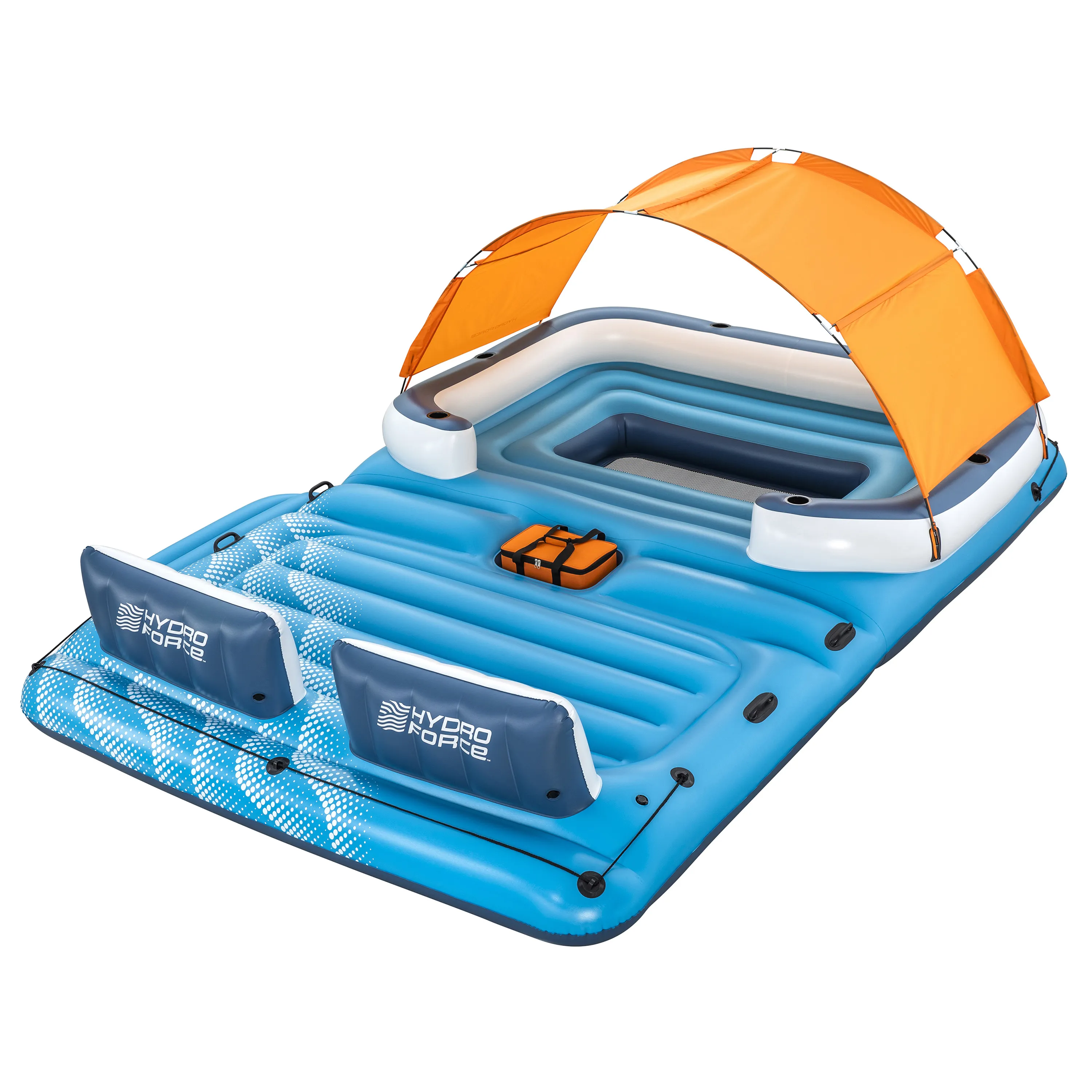 Bestway® Badeinsel Hydro Force® Tropical Breeze 389x274cm, 6-Personen