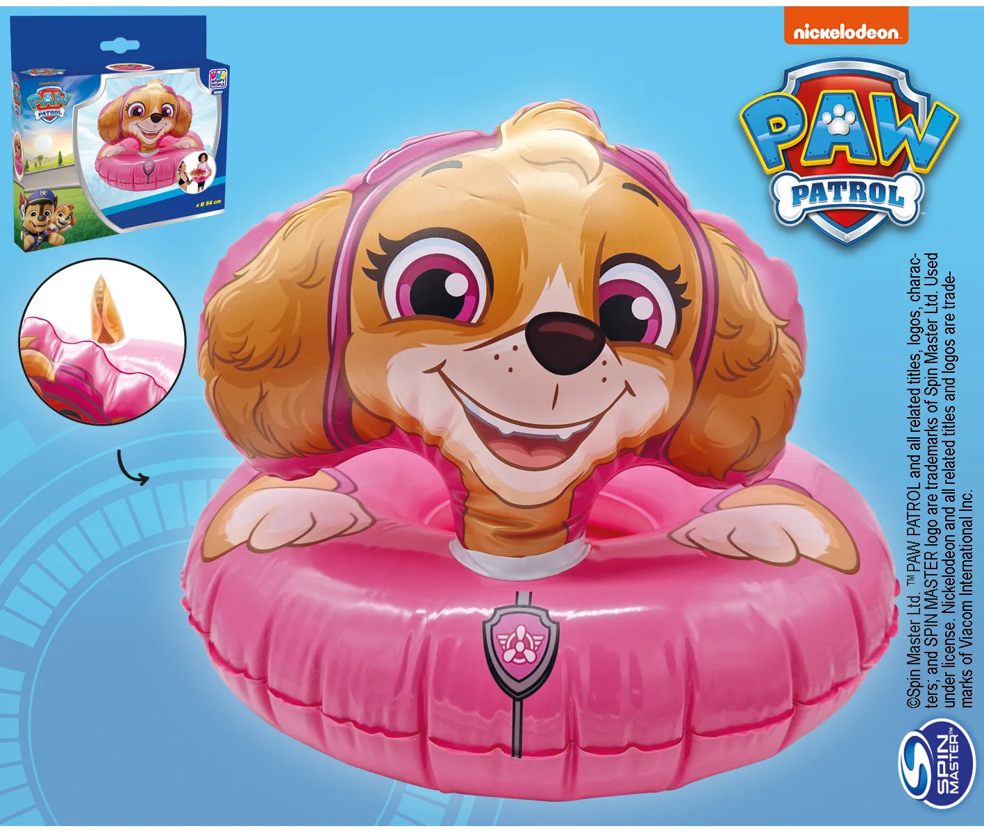 Happy People 16362 Schwimmring Paw Patrol Skye 54x59x41cm