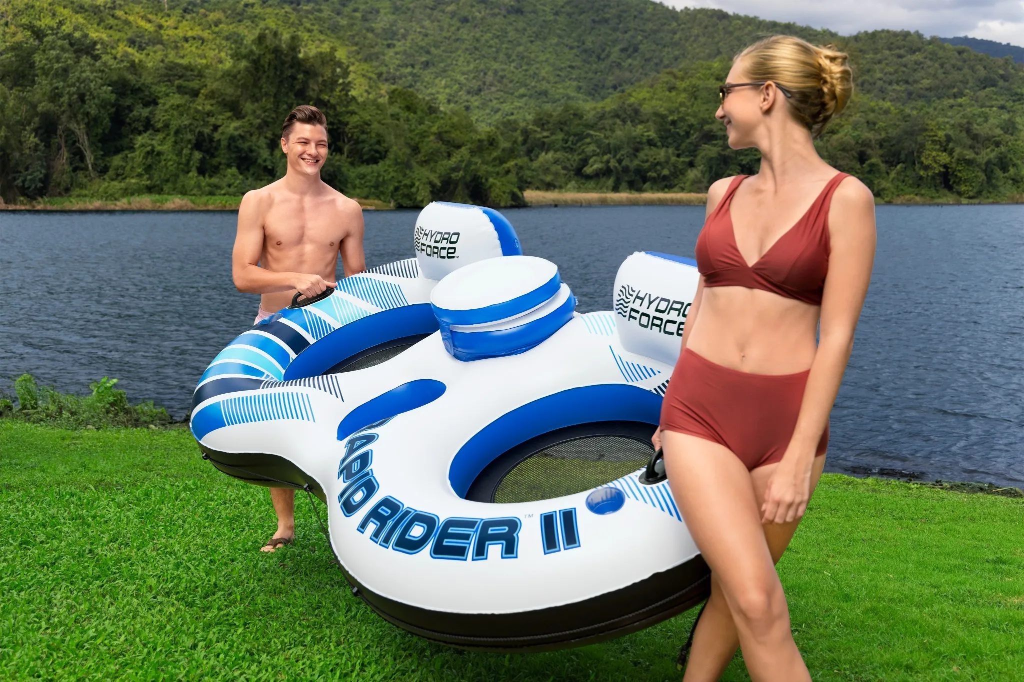 Bestway Schwimmring Hydro Force Rapid Rider II 251x132cm