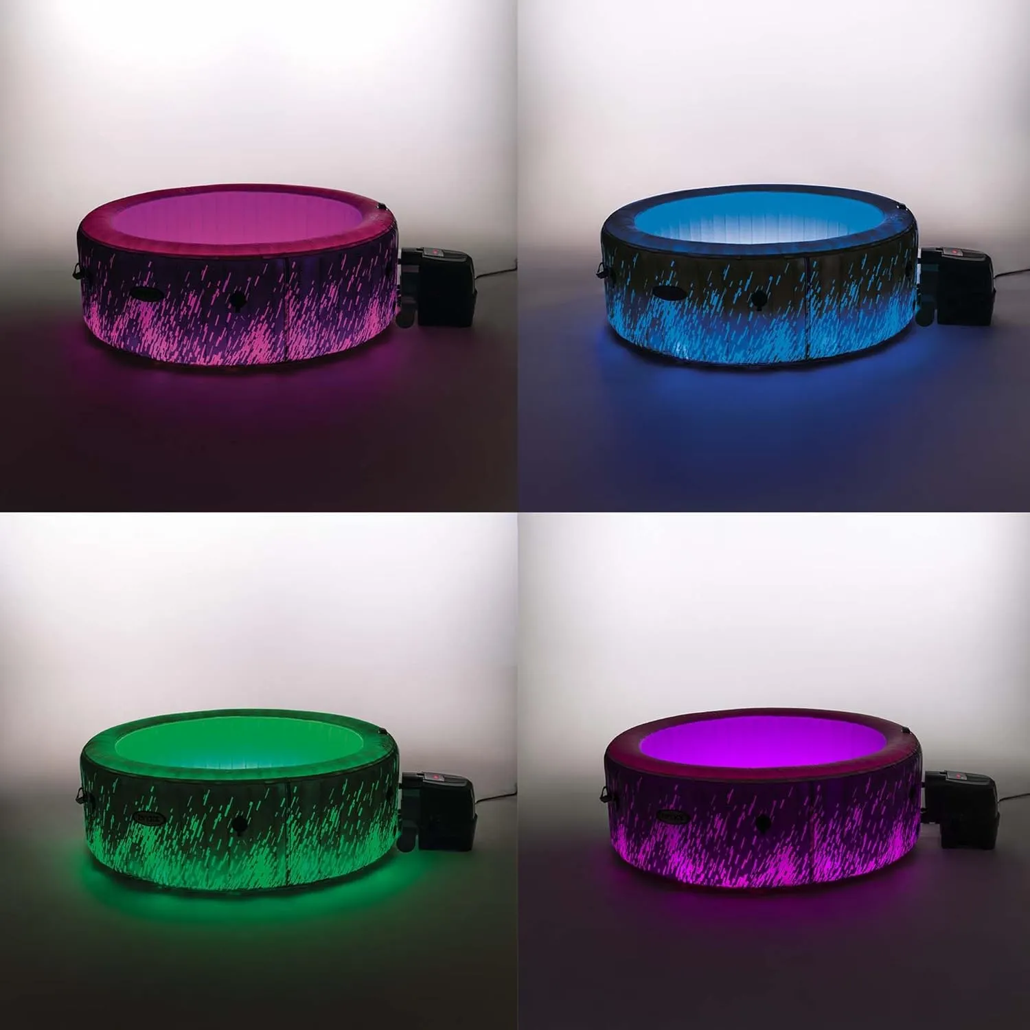 Intex 28494NP Whirlpool Glow Deluxe Round Bubble SPA Set 196x71cm