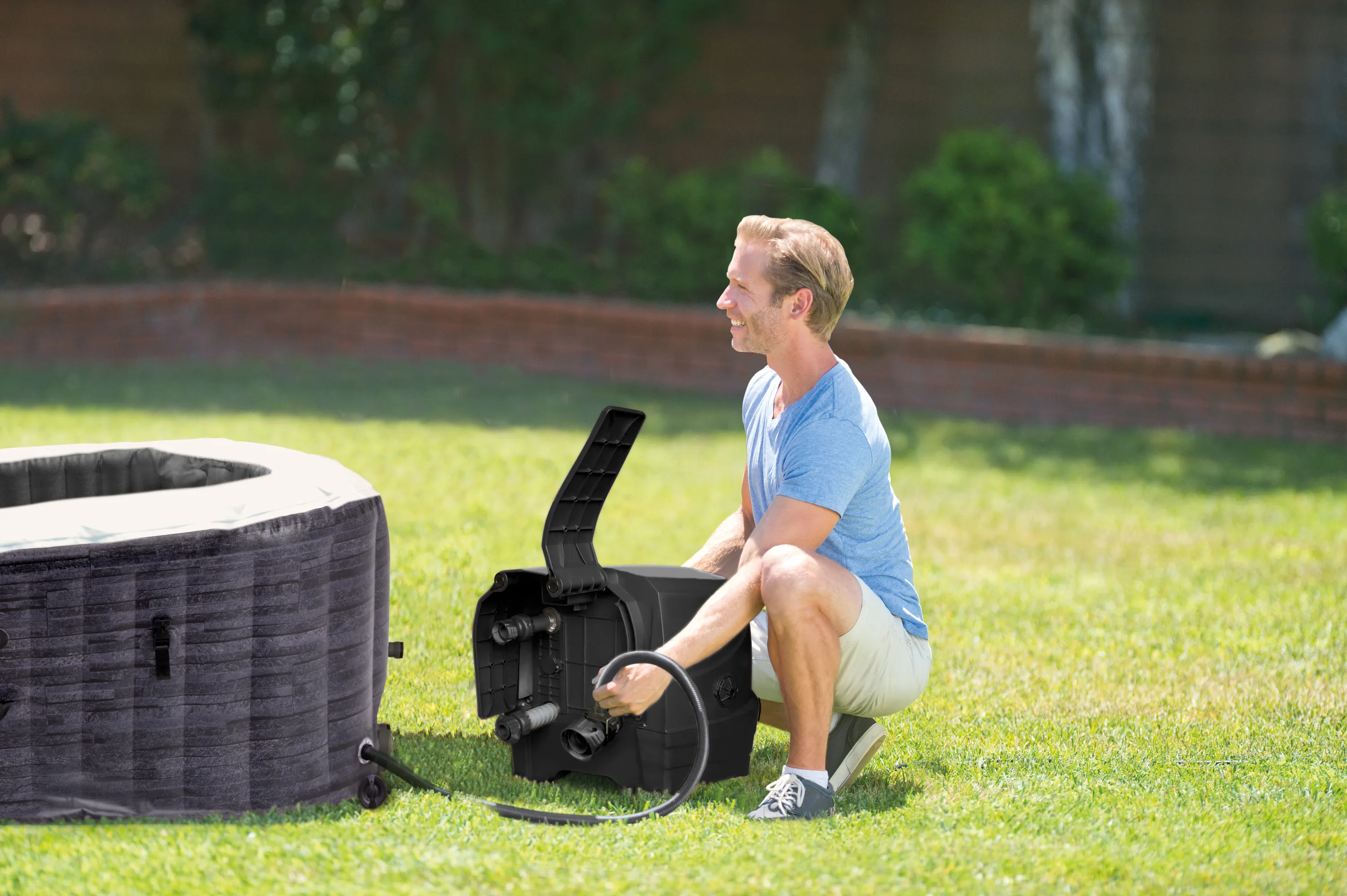 Intex 28452NP Whirlpool - PureSPA Greystone Deluxe (196x196cm)