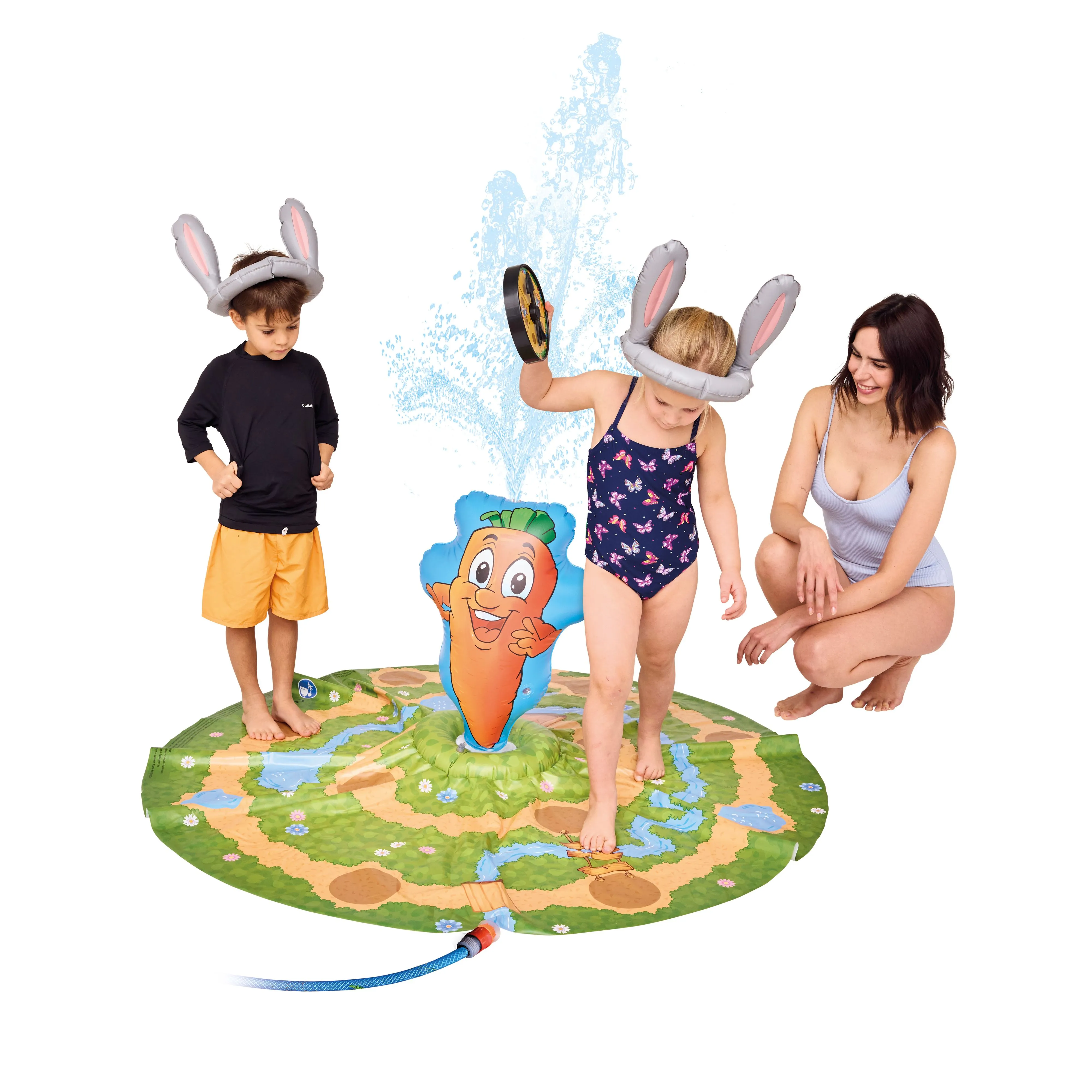 Happy People Lotti Karotti Sprinklermatte - Das erfrischende Hasenrennen 151x60cm