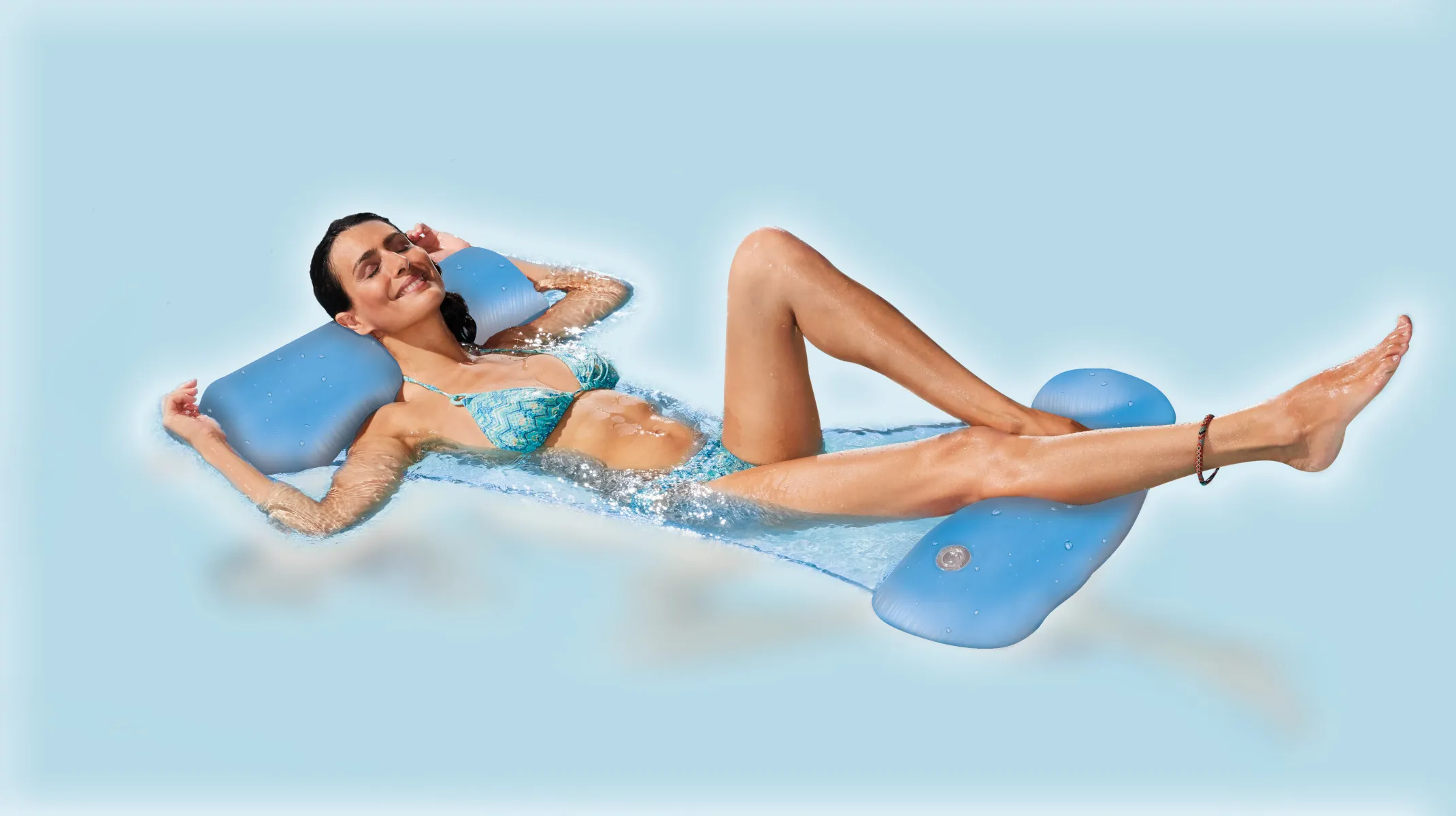 Happy People Wasserhängematte Aufblasbare Schwimmliege 120x72x17cm