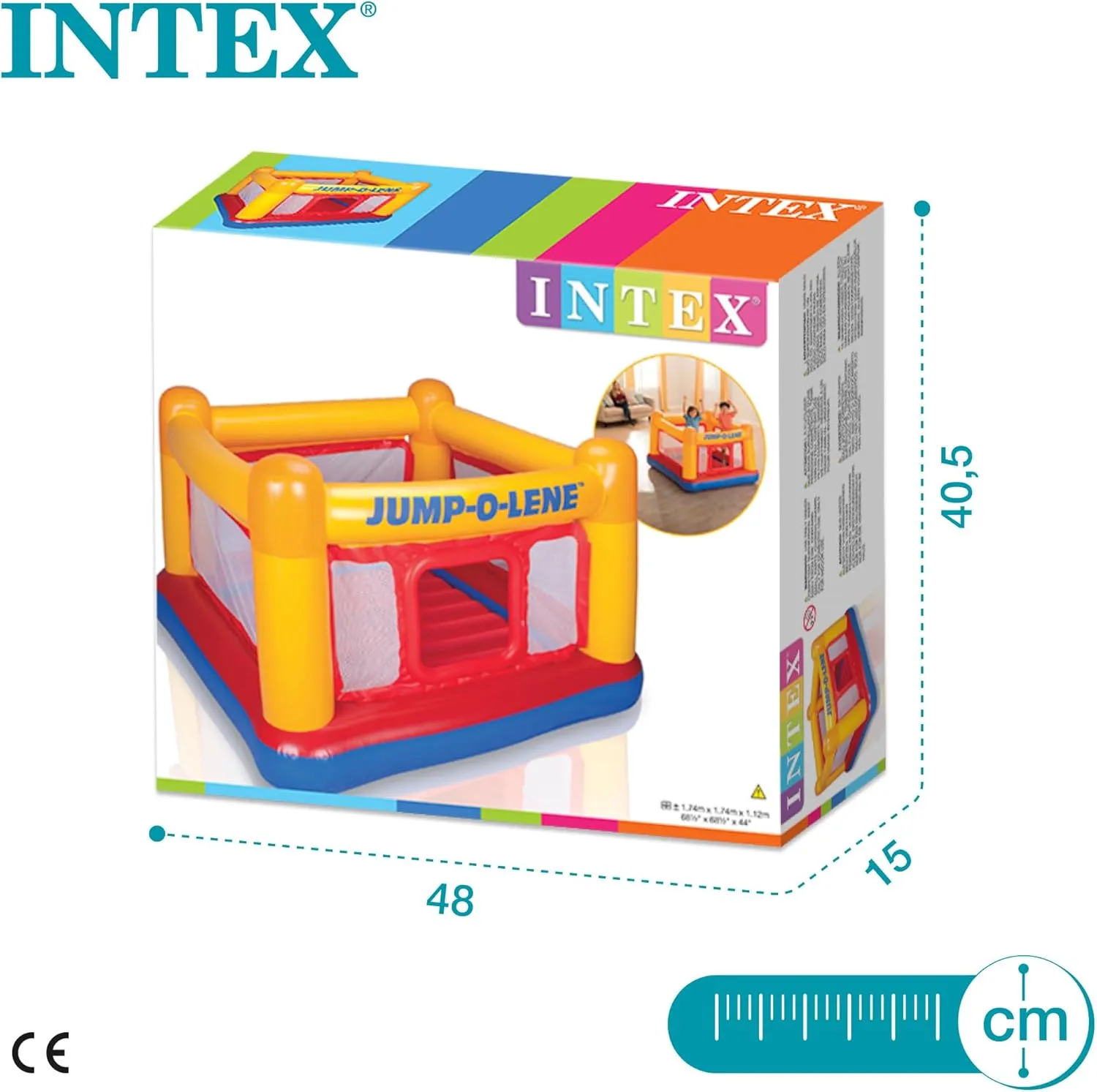 Intex 48260NP Playhouse - Jump-O-Lene 174x174x112