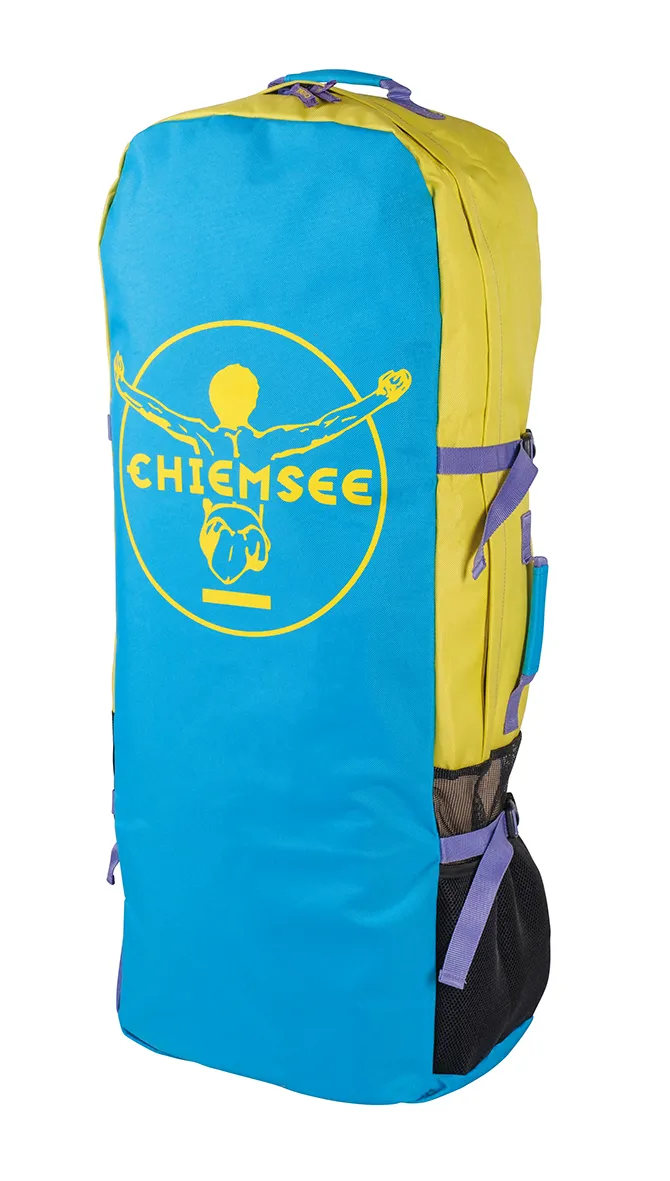Chiemsee SUP-Set inkl. Board, Paddel, Pumpe, Leash & Rucksack (grün/blau)