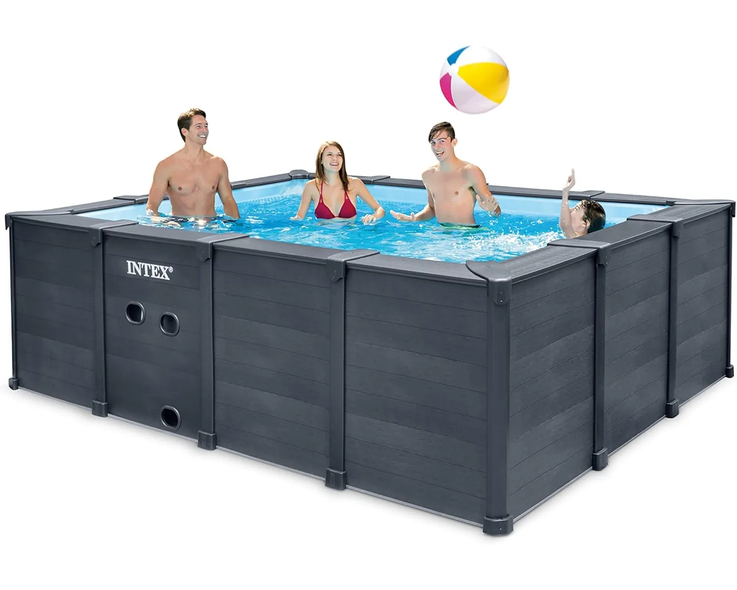 Intex 26396NP - Pool-Set - GraphiteGray 400x300x124cm