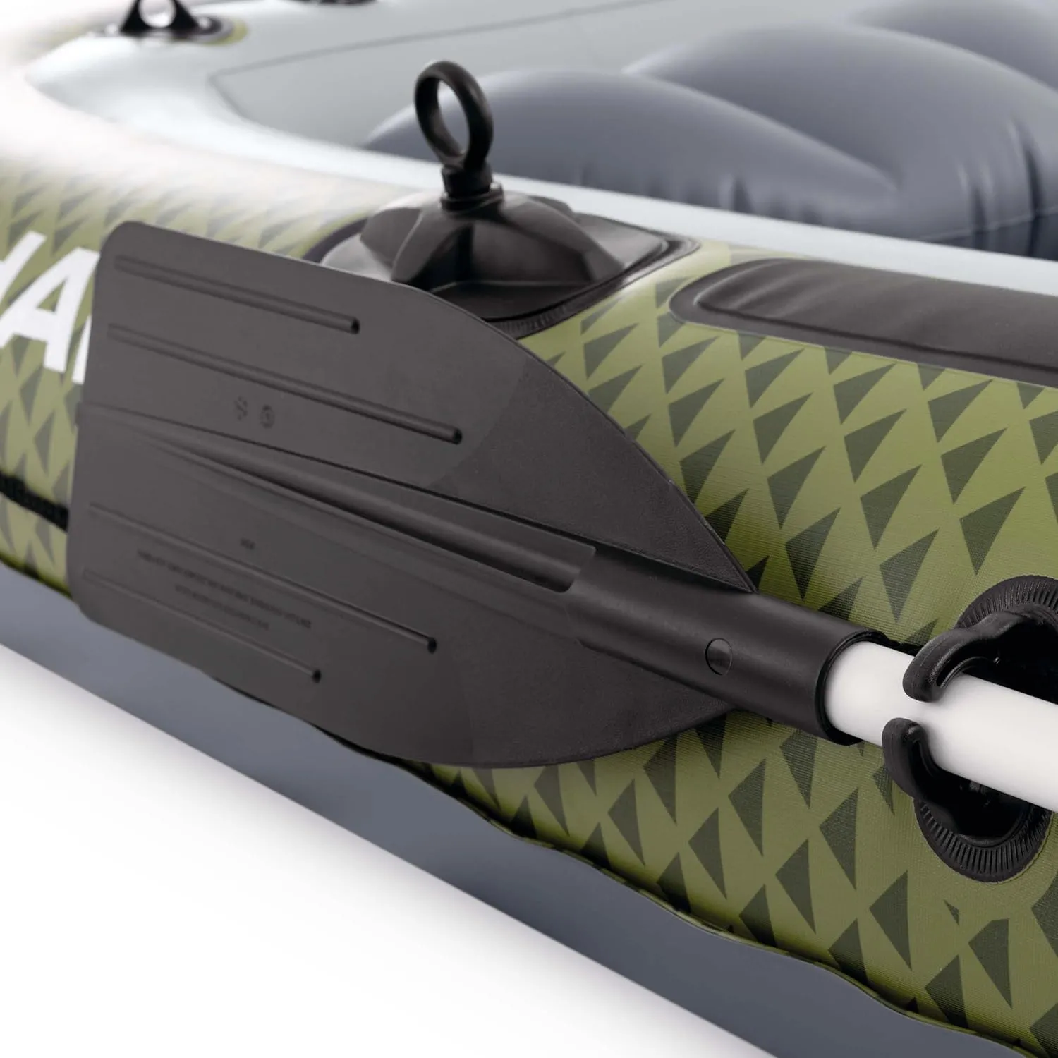 Intex 66334NP Schlauchboot Seahawk 4 Set inkl. Pumpe und Alu-Paddeln 351x145x48cm