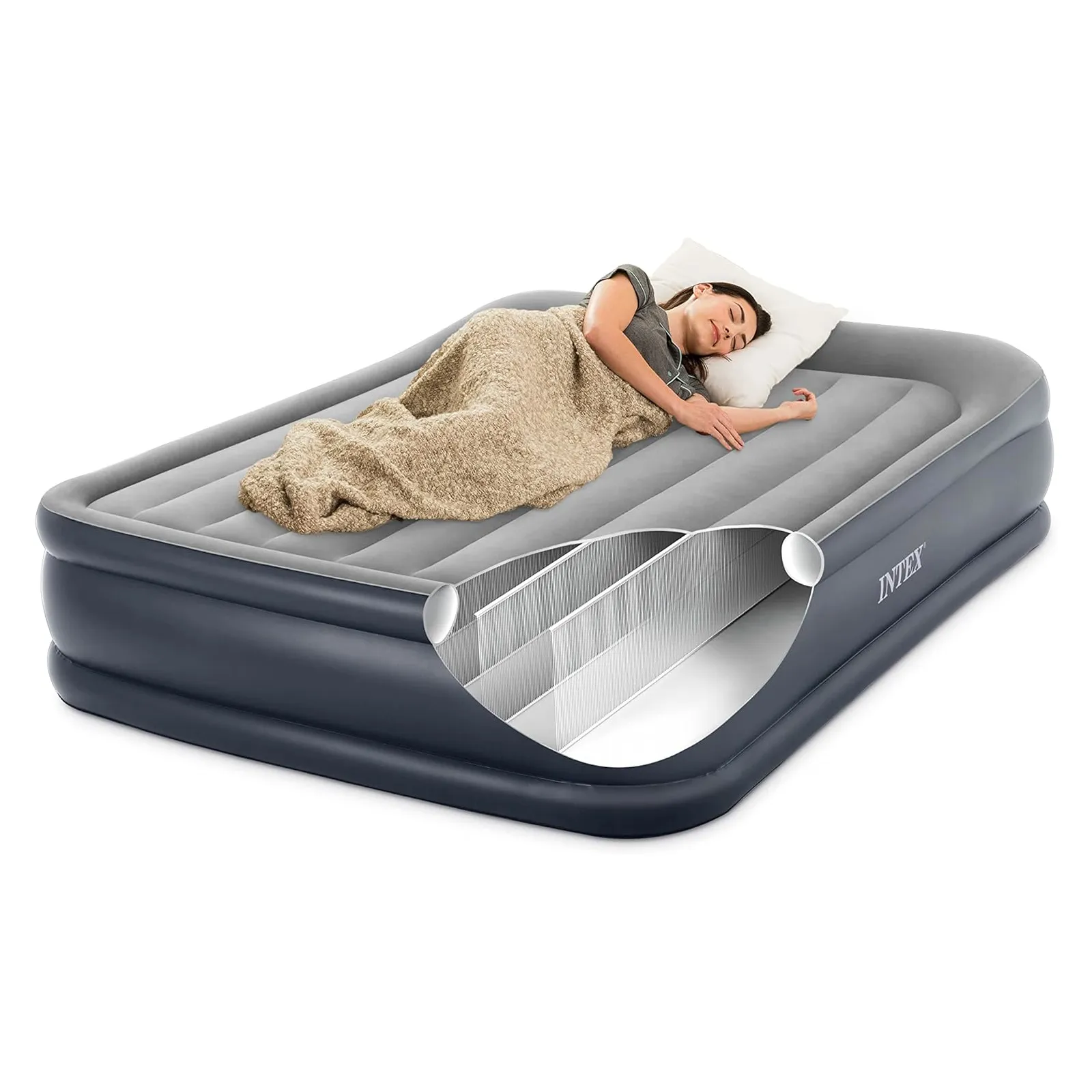 Intex Luftbett - DuraBeam DeluxePillow Queen 152x203x42cm