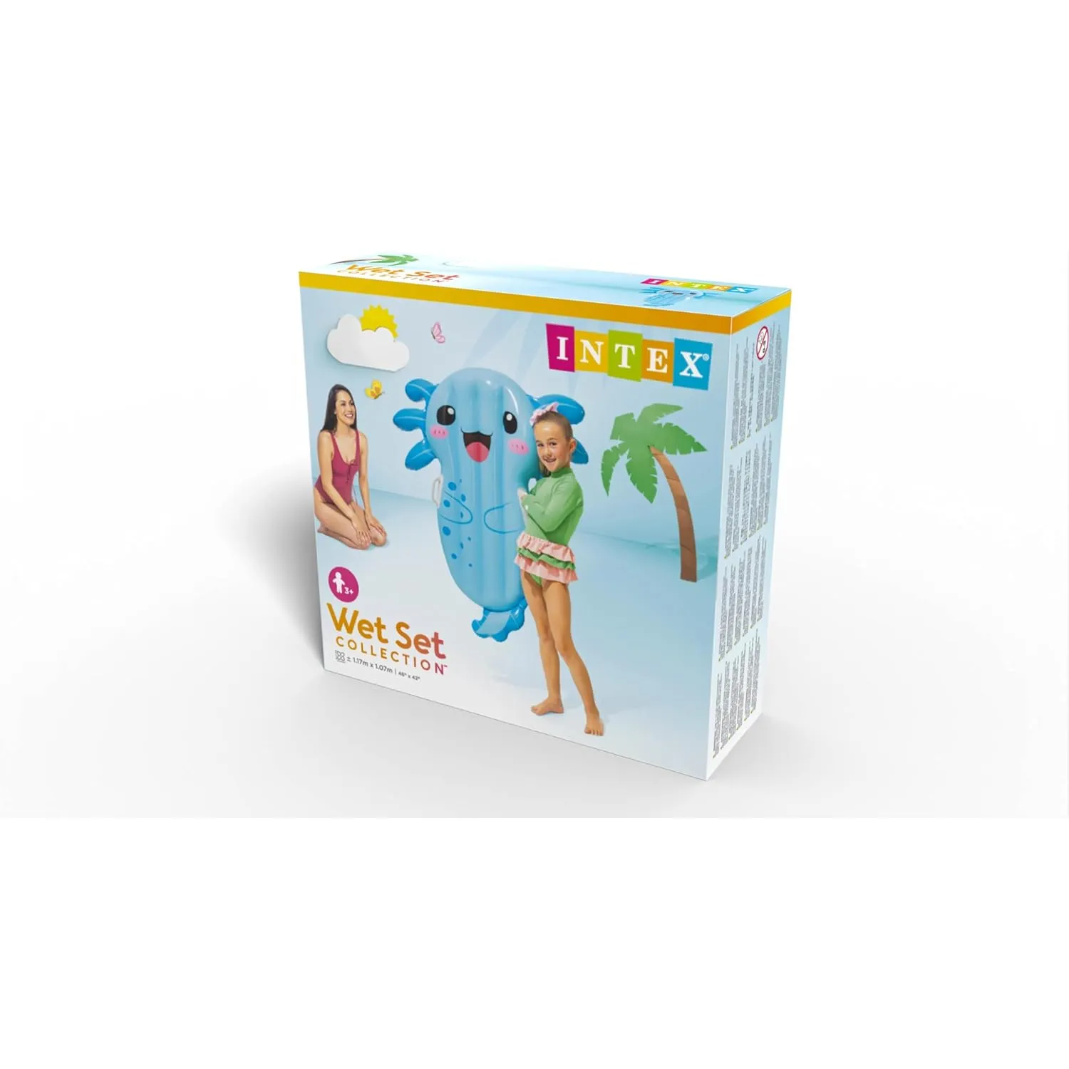 Intex 58159NP Luftmatratze - Axolotl Float 109x94x14cm