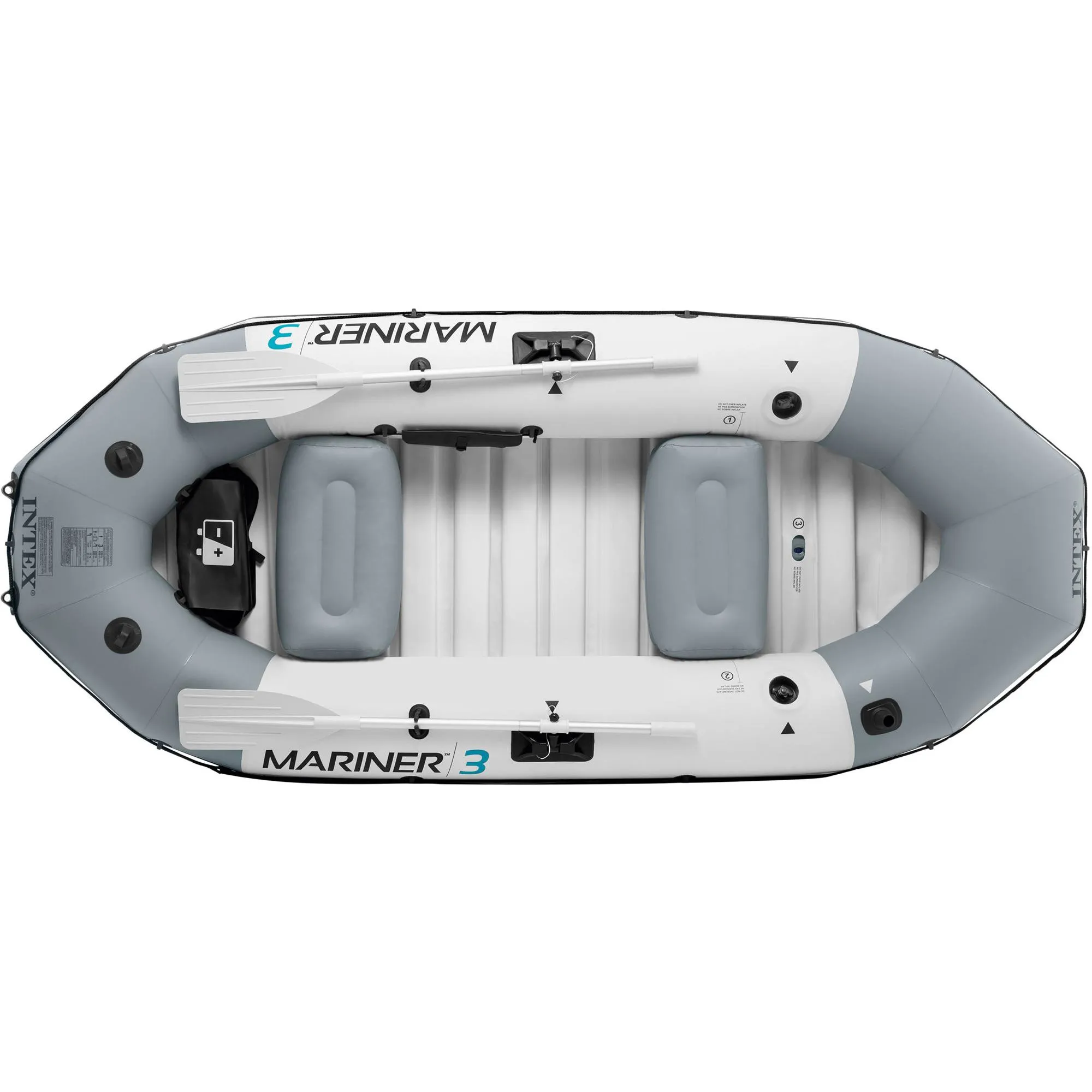 Intex 68373NP Schlauchboot-Set Mariner 3 inkl. Außenbordmotor & Befestigung