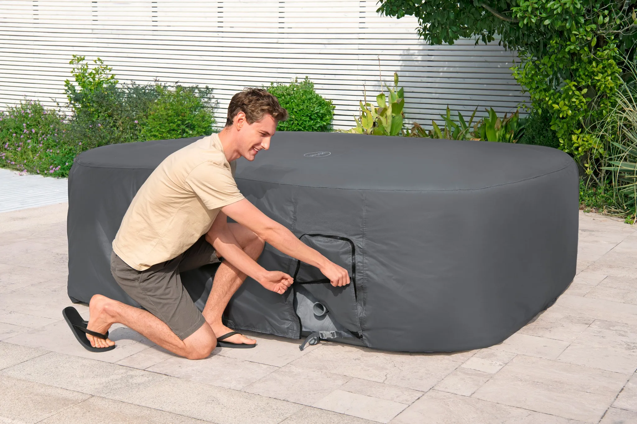 Bestway LAY-Z-SPA Thermo Komplettabdeckung EnergySense Plus 230x230 cm eckig