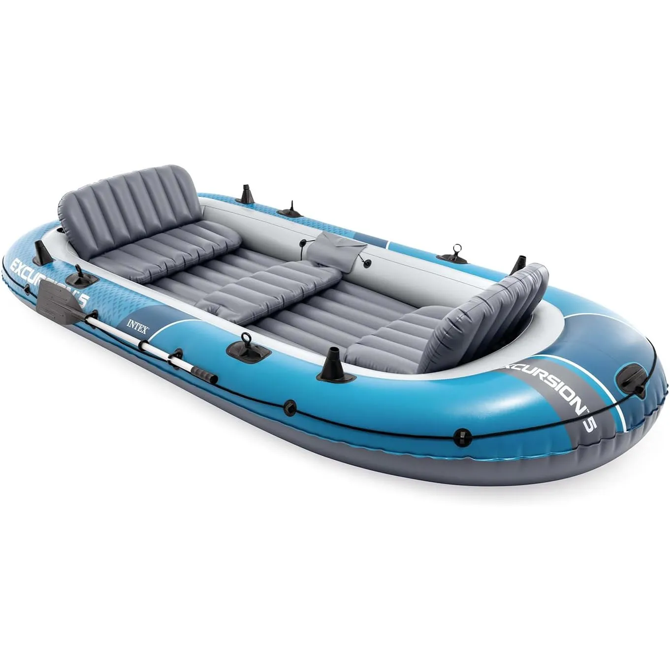 Intex Schlauchboot Excursion 5 Set inkl. Pumpe und Alu-Paddeln 366x168x43cm