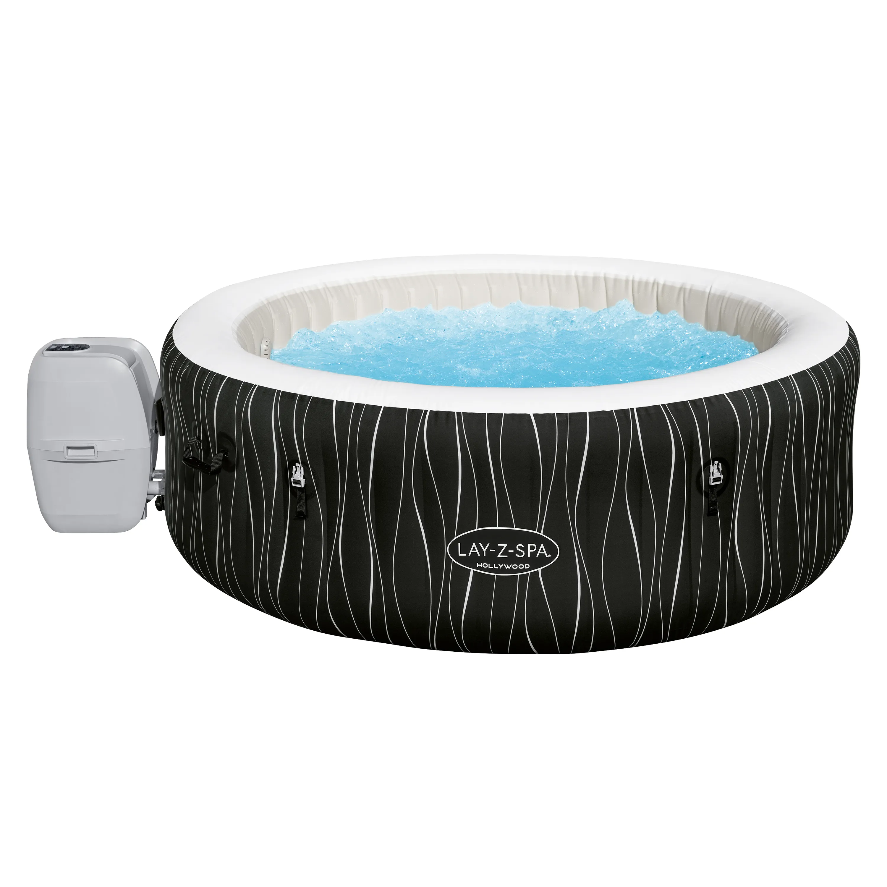 Bestway LAY-Z-SPA® LED-Whirlpool - Hollywood AirJet™ für 6 Personen, Ø 196x66cm