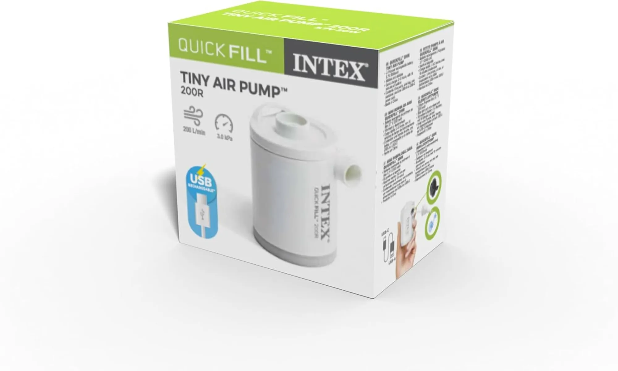 INTEX Akku-Luftpumpe - Quickfill USB200R