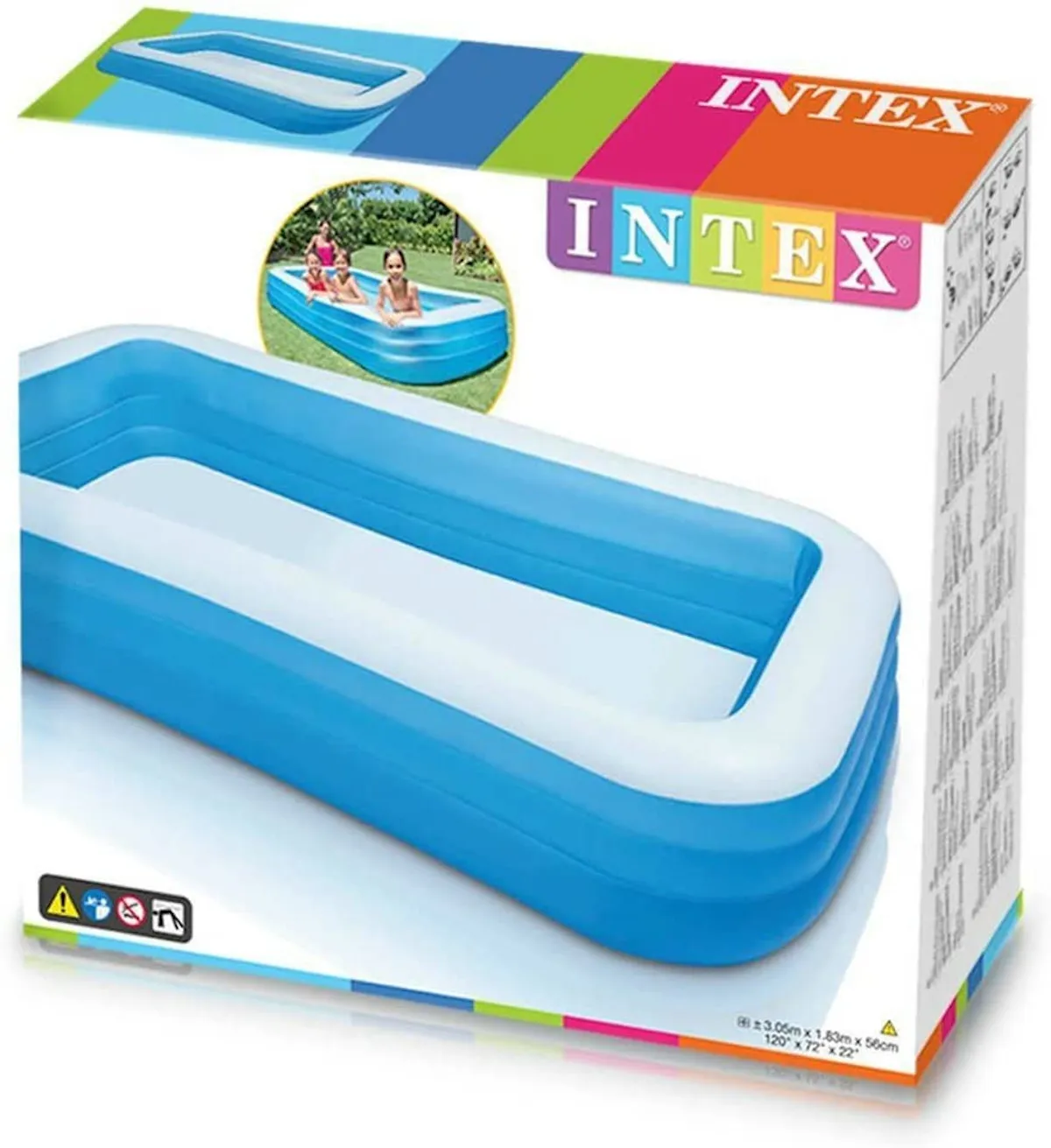 Intex Planschbecken - Family 305x183x56cm