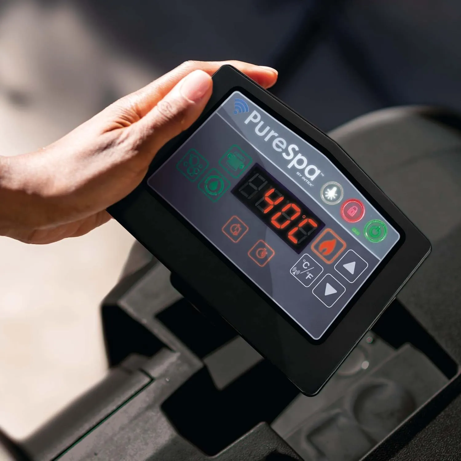 Intex 28494NP Whirlpool Glow Deluxe Round Bubble SPA Set 196x71cm