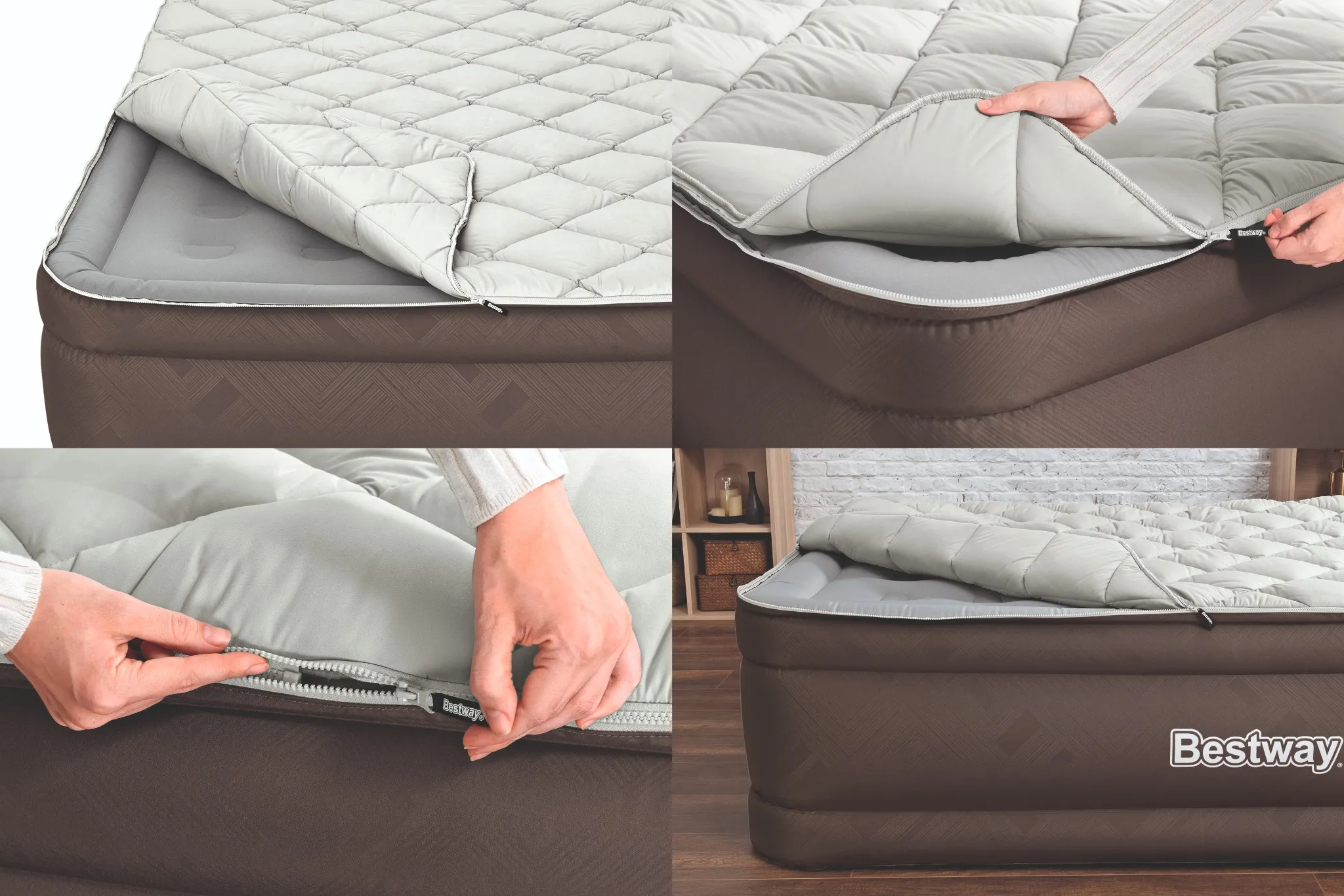 Bestway Luftbett Fortech 203x152x51cm