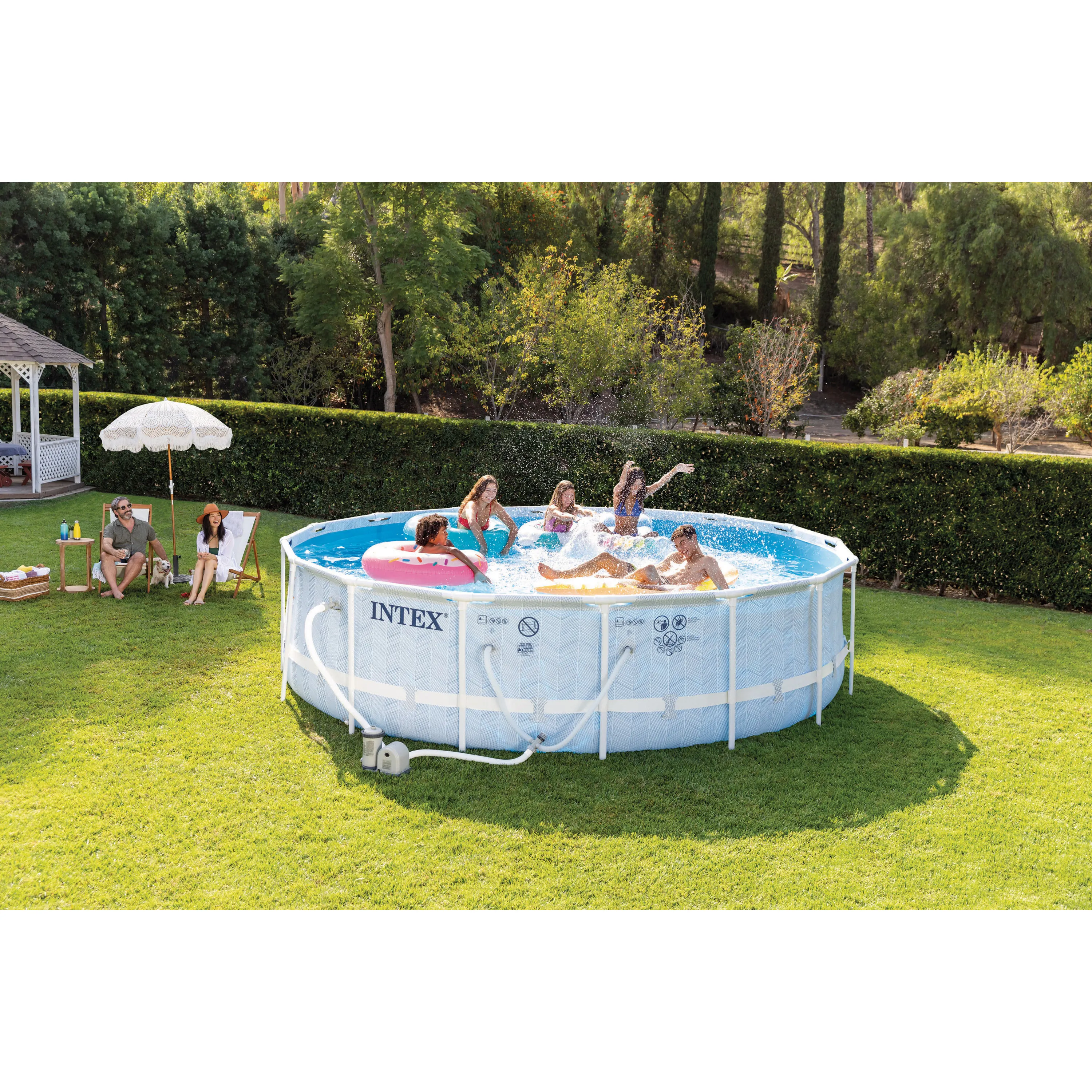 Intex Frame Pool Set - Chevron 488x122cm