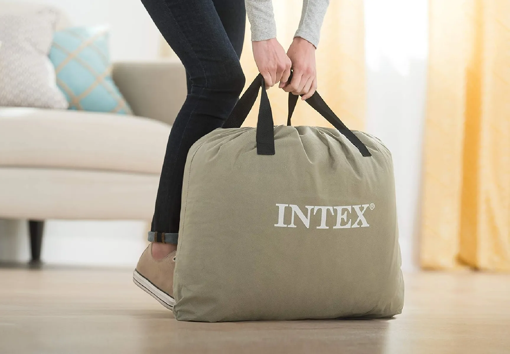Intex Luftbett - DuraBeam DeluxePillow Queen 152x203x42cm
