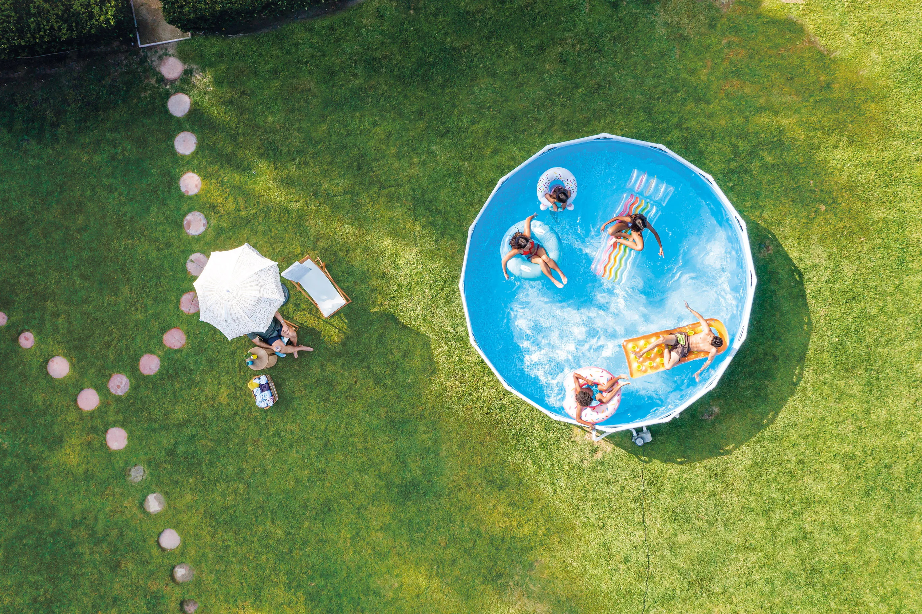 Intex Frame Pool Set - Chevron 488x122cm