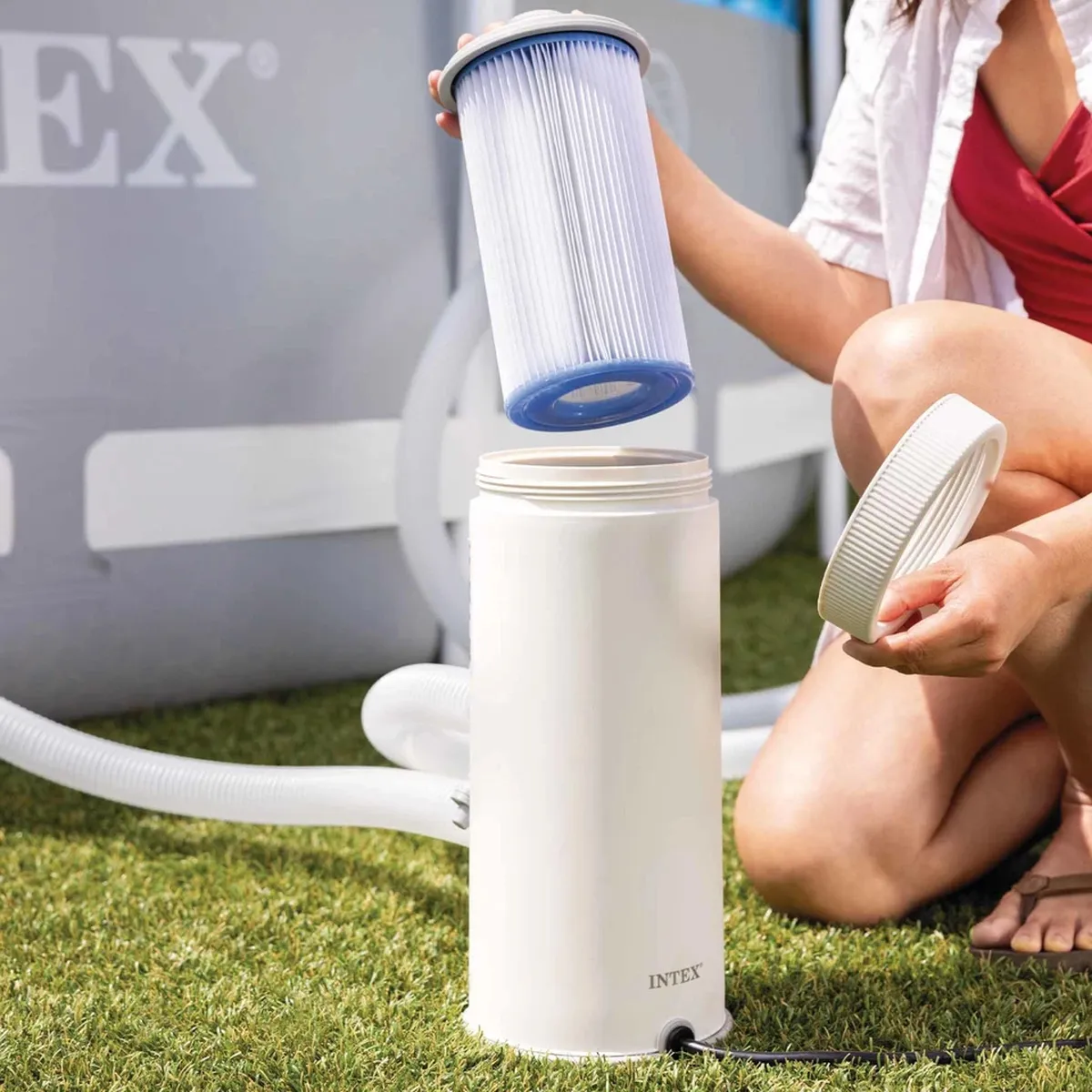 INTEX Filterpumpe C900 12V, 3407 l/h
