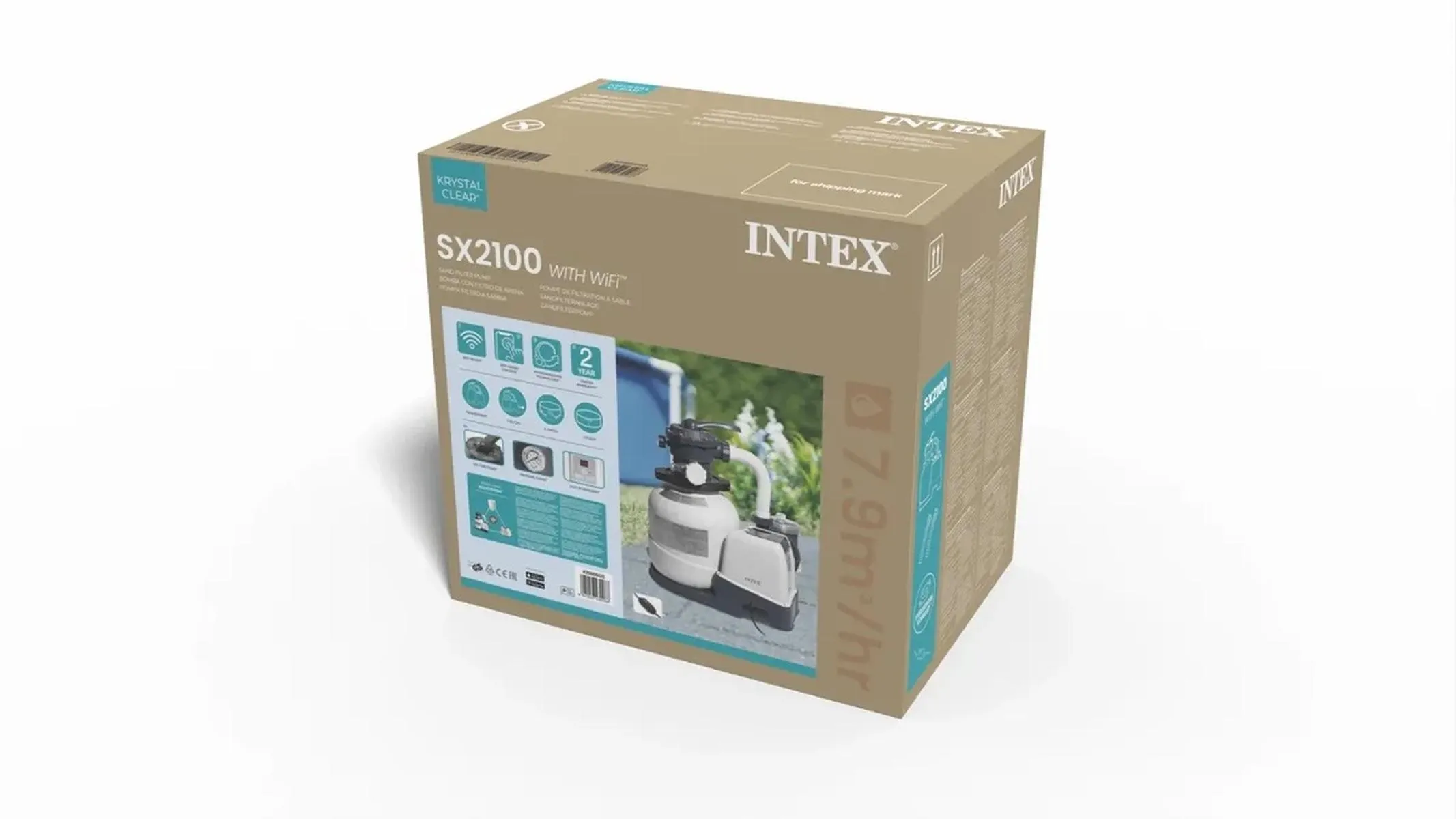 INTEX 26656GS Sandfilterpumpe RCD SX2100 mit WIFI