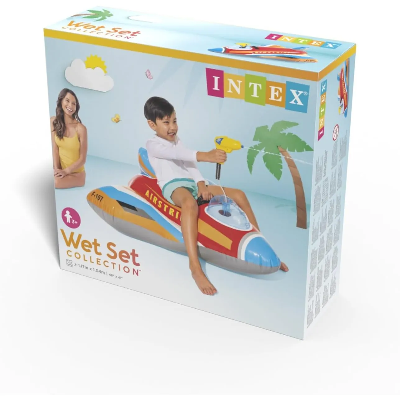 Intex 57531NP Ride-On - Jet Fighter 117x104cm