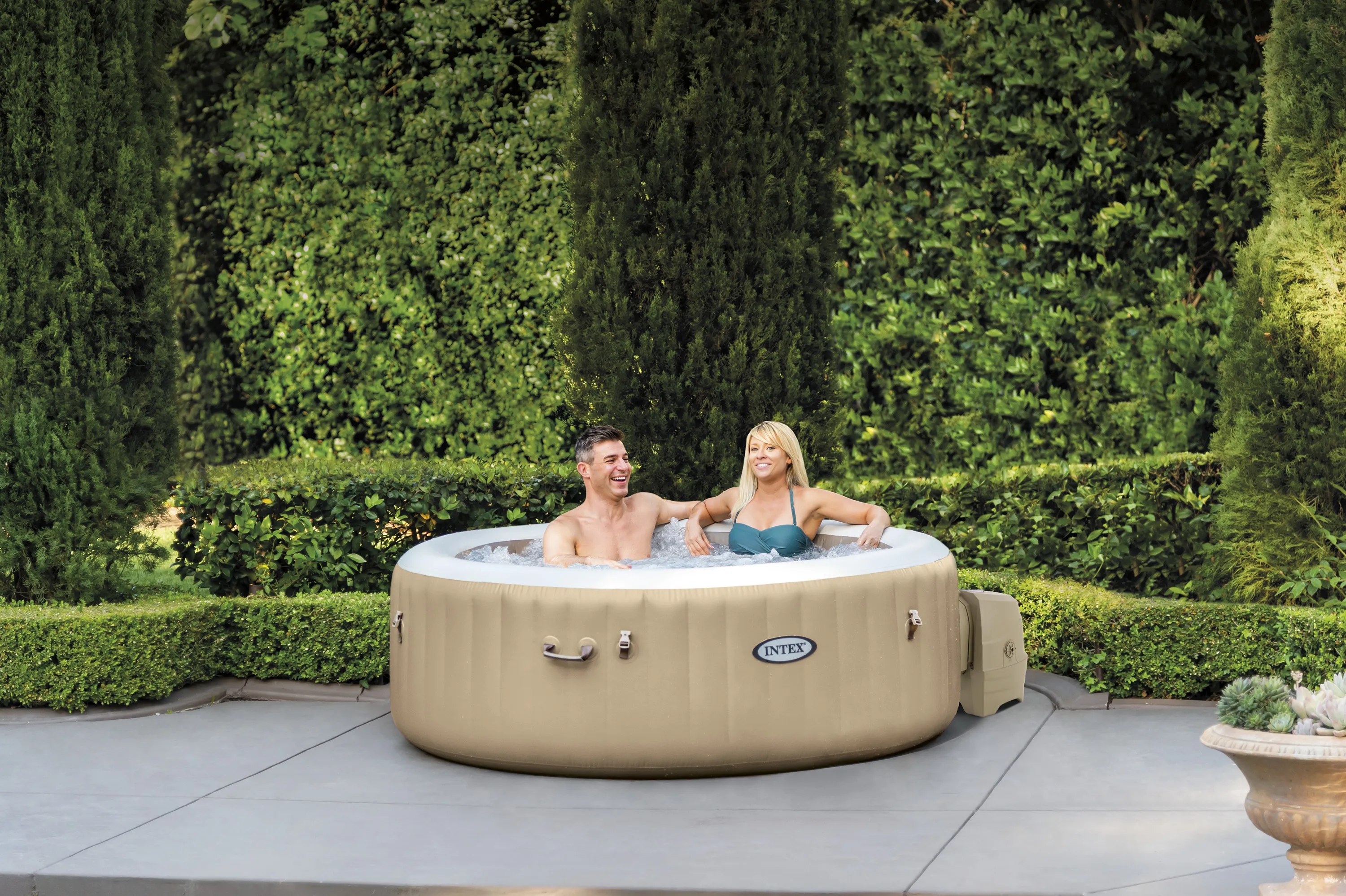 Intex Whirlpool Purespa Bubble Sahara Tan 196/145x71cm