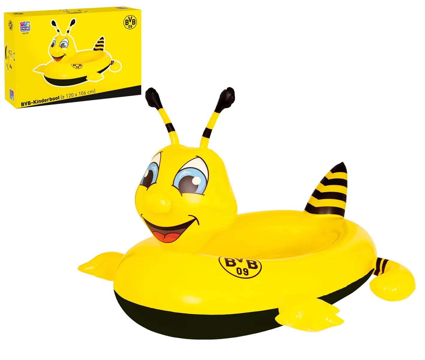 Happy People Kinderboot BVB Borussia Dortmund Emma 120x100x72cm