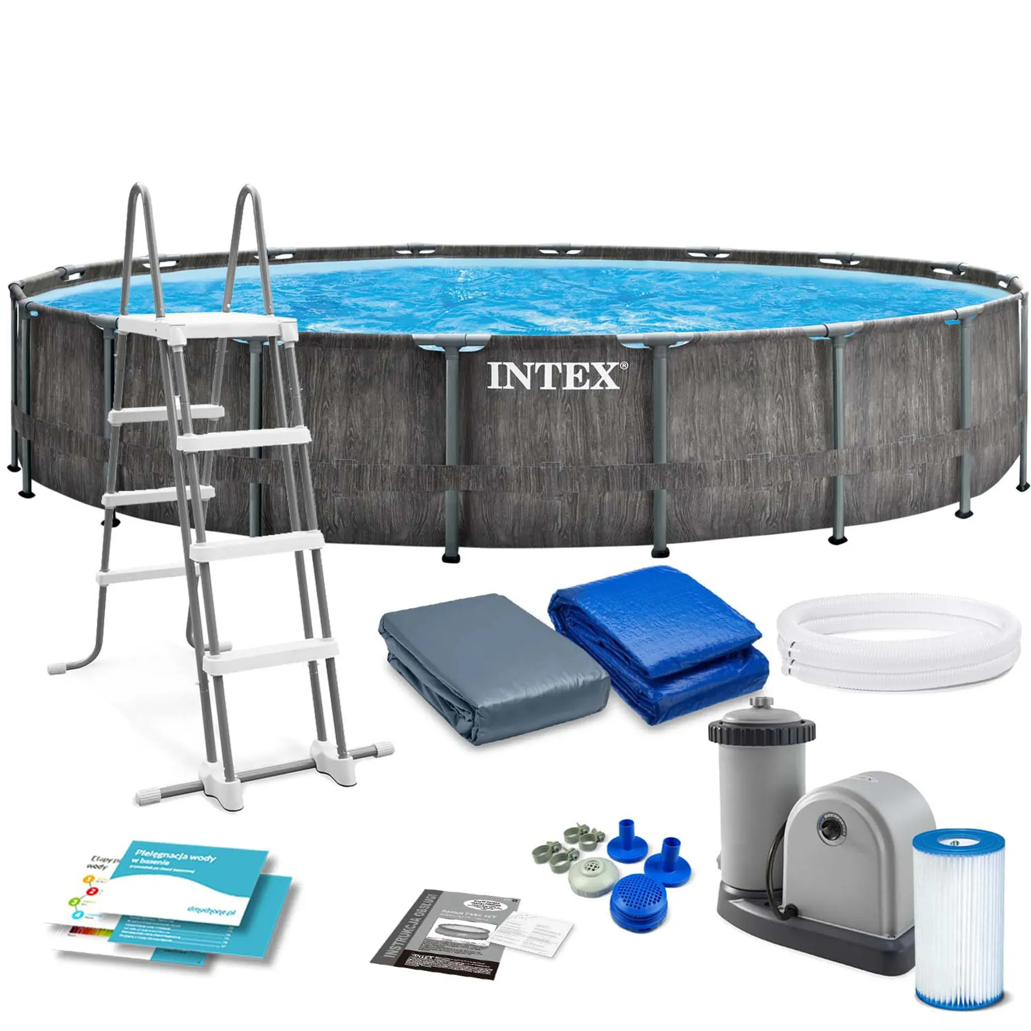 INTEX Greywood Prism Frame Pool 549x122cm